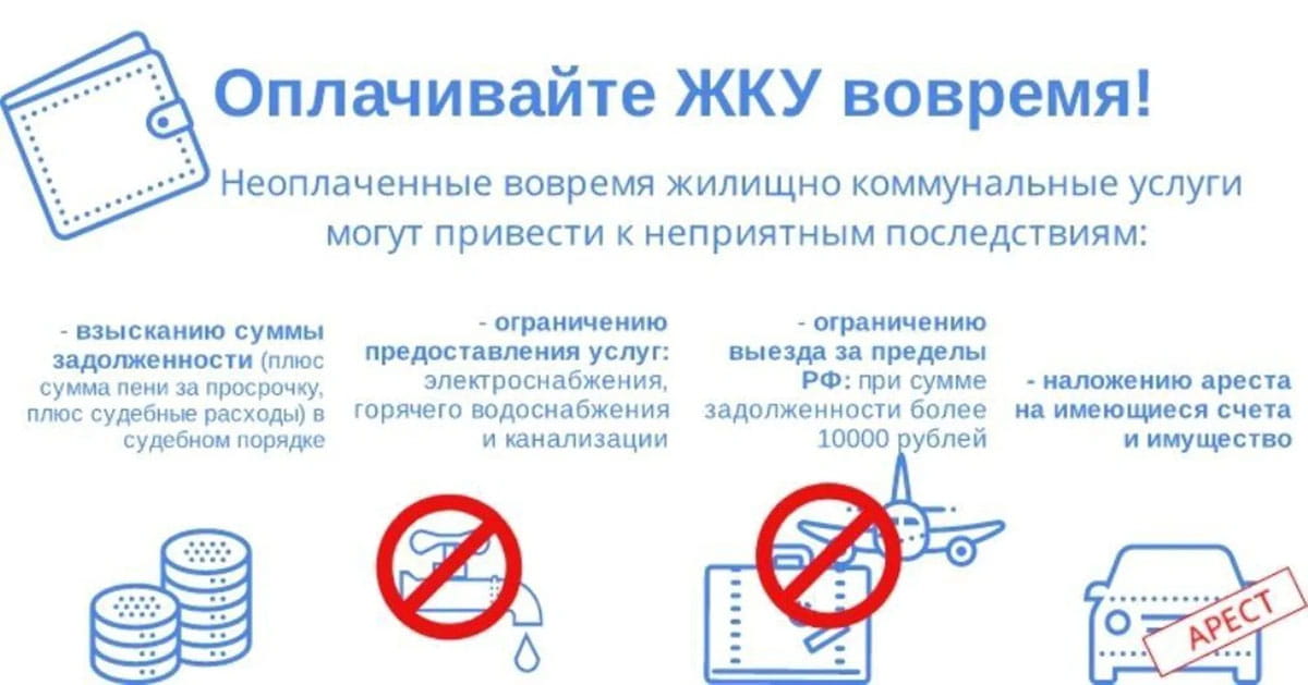 оплачивайте ЖКУ вовремя